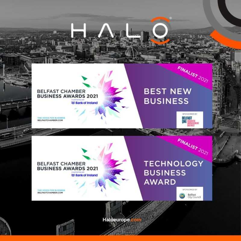 HALO SHORTLISTED FOR TWO BELFAST CHAMBER BUSINESS AWARDS